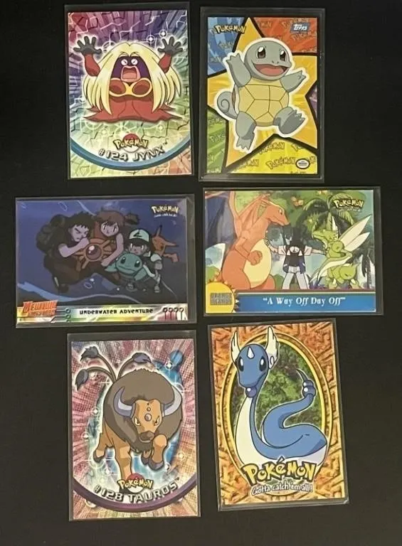 Vintage Topps Pokemon Cards (Lot of 6)