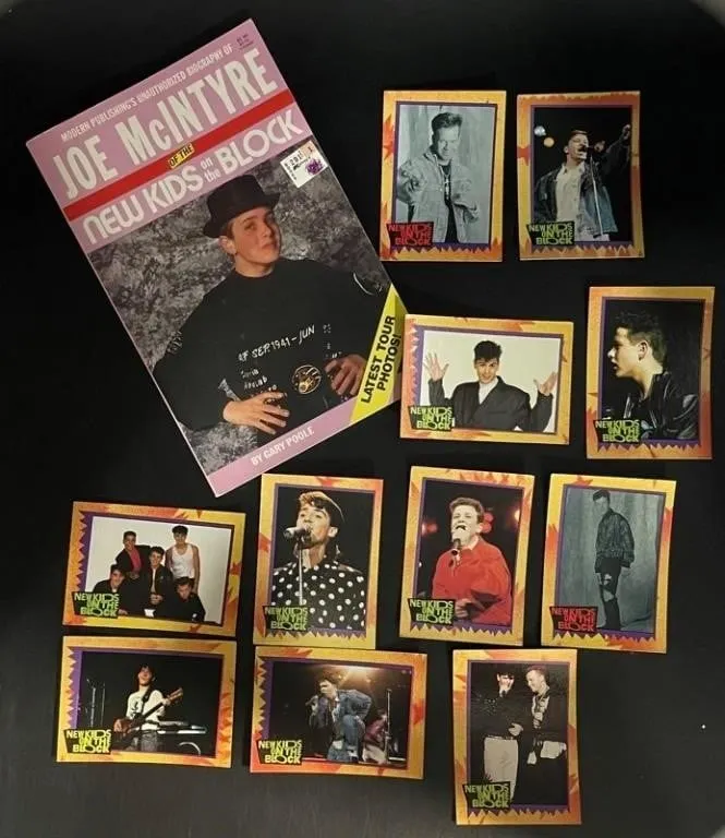 Vintage New Kids on the Block Book & Cards