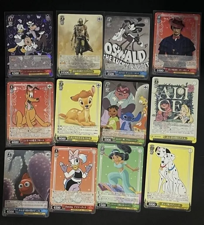 Disney Japanese Character Cards (Lot of 12)