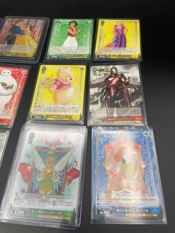 Disney 100 Japanese Trading Cards (Lot of 12)