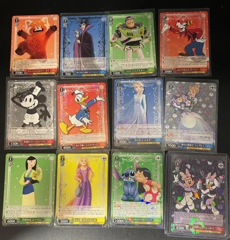 Disney 100 Character Trading Cards (Lot of 12)