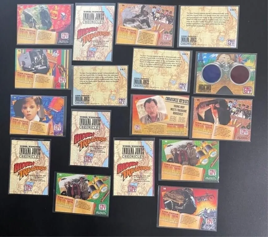 1992 Pro Set Indiana Jones Cards (Lot of 17)