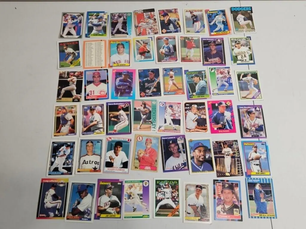 Vintage Baseball Cards - 48pc Mixed Set