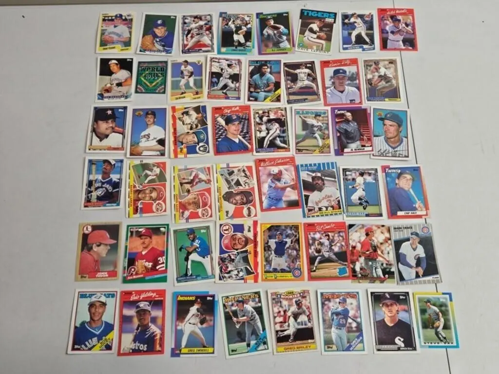 Vintage Baseball Cards Assortment (Lot of 48)