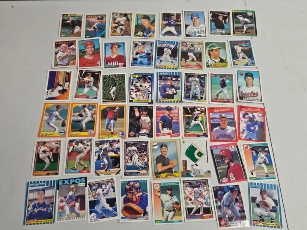 Vintage Baseball Cards - Topps & Mixed (Lot of 48)