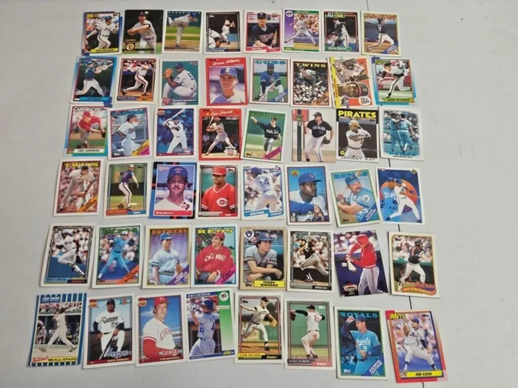 Vintage Baseball Cards Mixed Lot (Approx. 47)