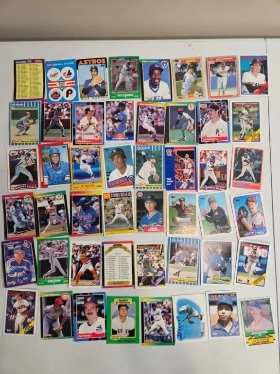 Vintage Baseball Cards & Stickers (Lot of 48)