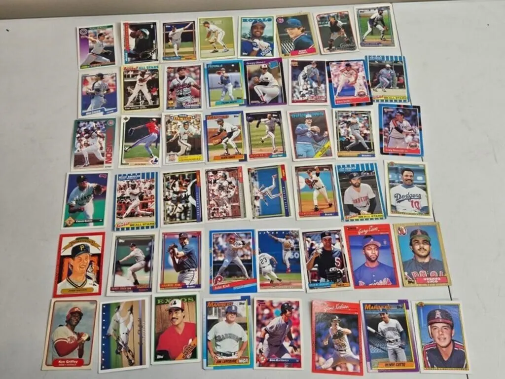 Vintage Baseball Card Collection - 50+ Cards