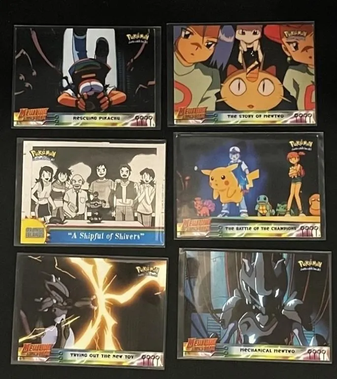 Pokemon Illustrated Collector Cards (Lot of 6)
