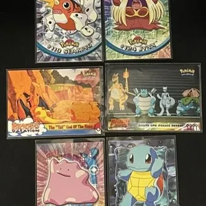 Vintage Topps Pokemon Trading Card Assortment (6)