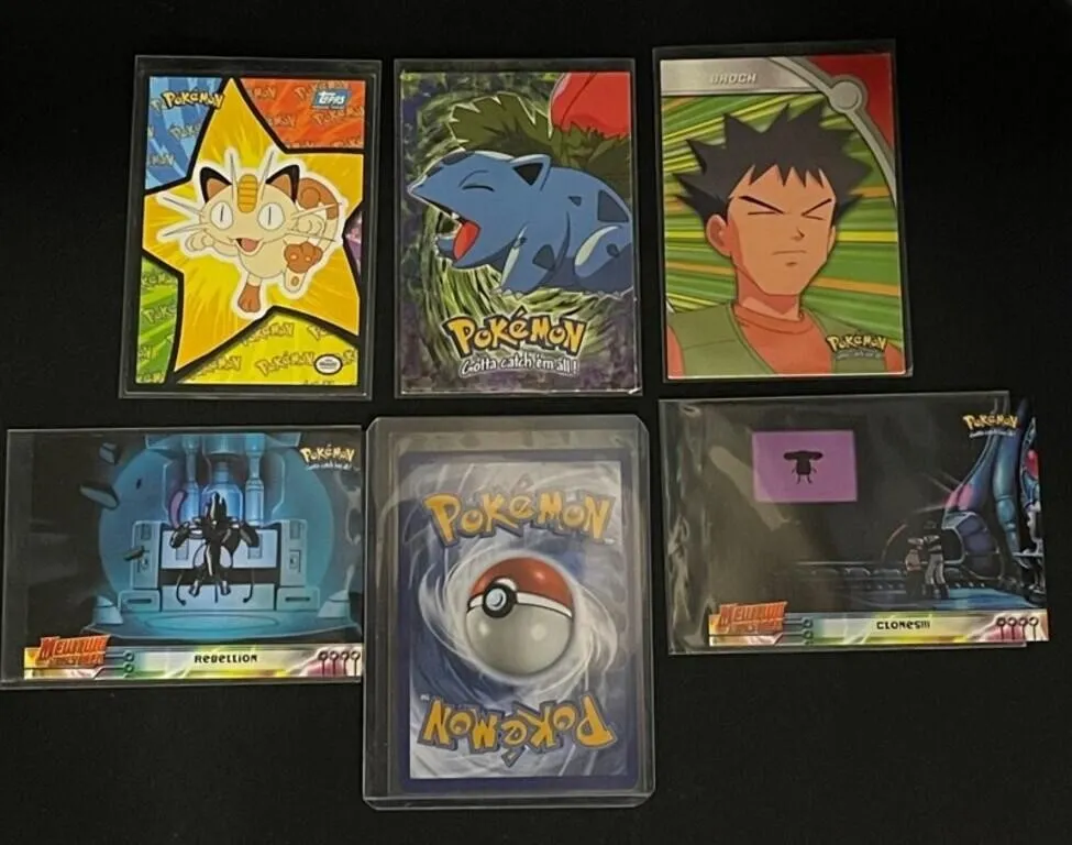 Vintage Pokemon Topps Trading Cards (Lot of 6)