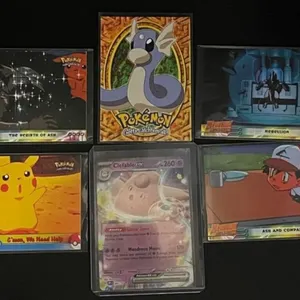 Pokemon Topps & Clefable ex Cards (6)