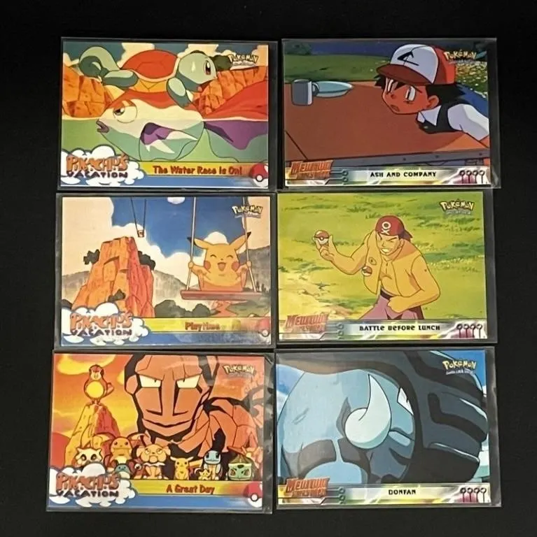 Pokemon Topps TV Animation Cards (Lot of 6)