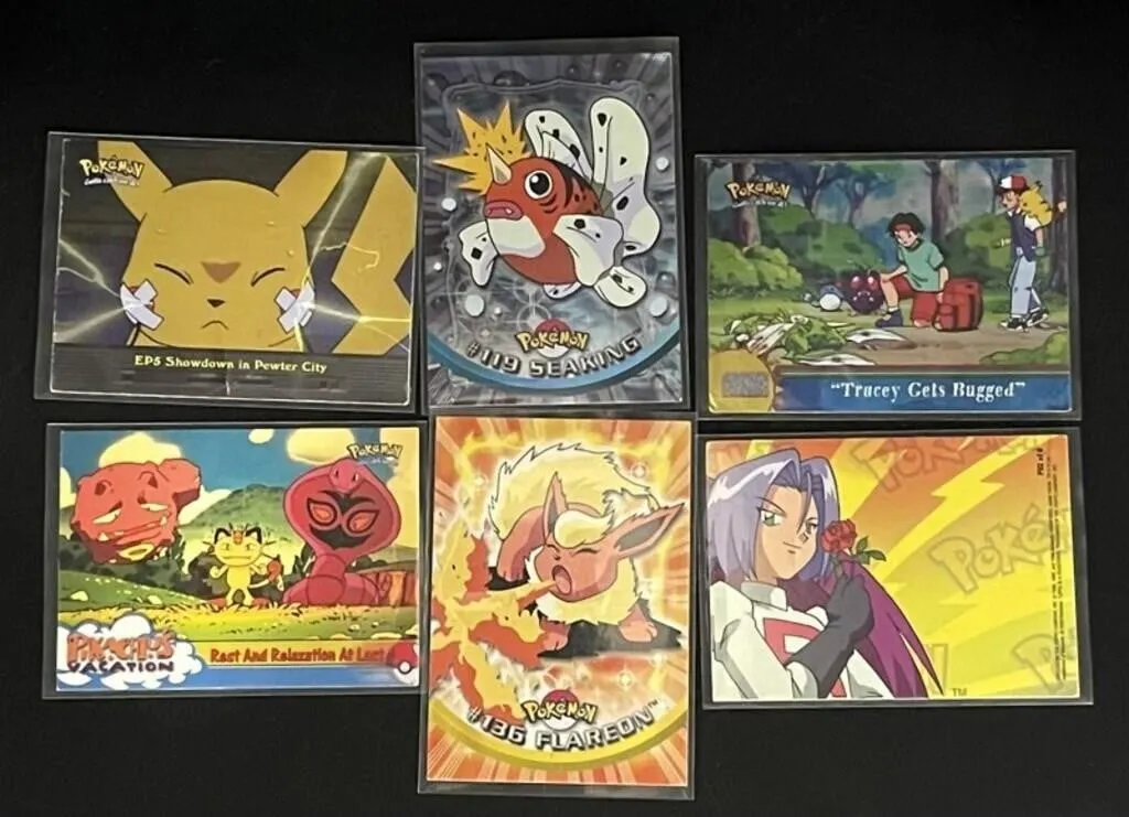 Pokemon Illustrated Character Cards (Lot of 6)