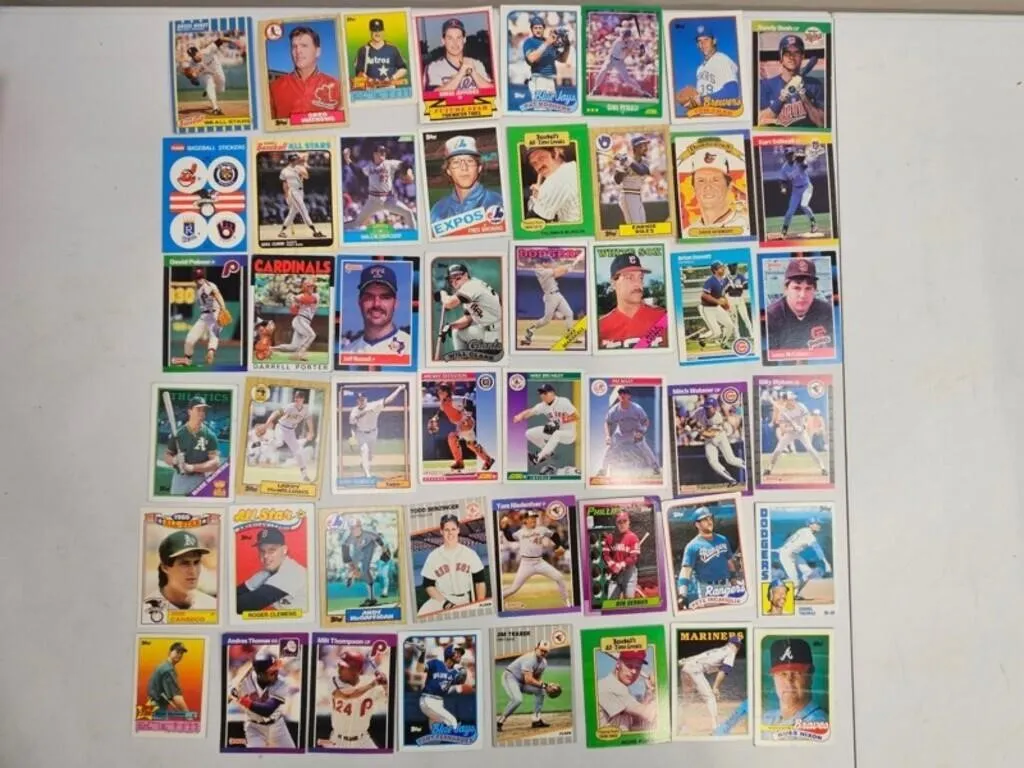 Vintage Baseball Cards & Stickers (Lot of 49)