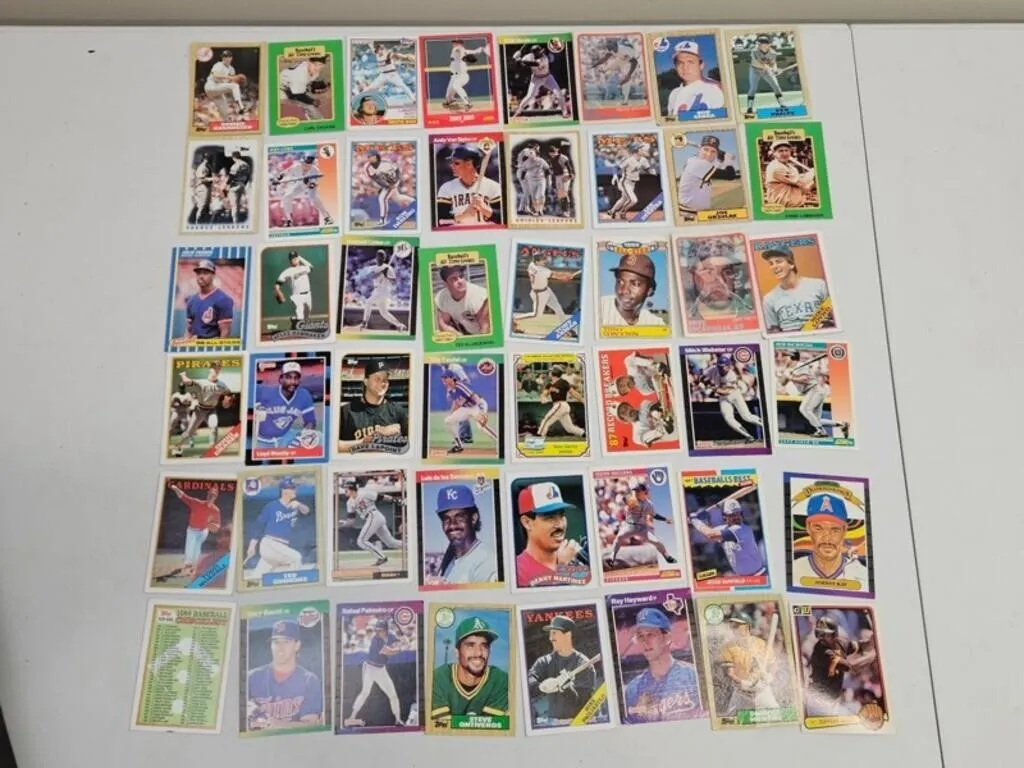 Vintage Baseball Cards - Mixed Stars (Lot of 48)