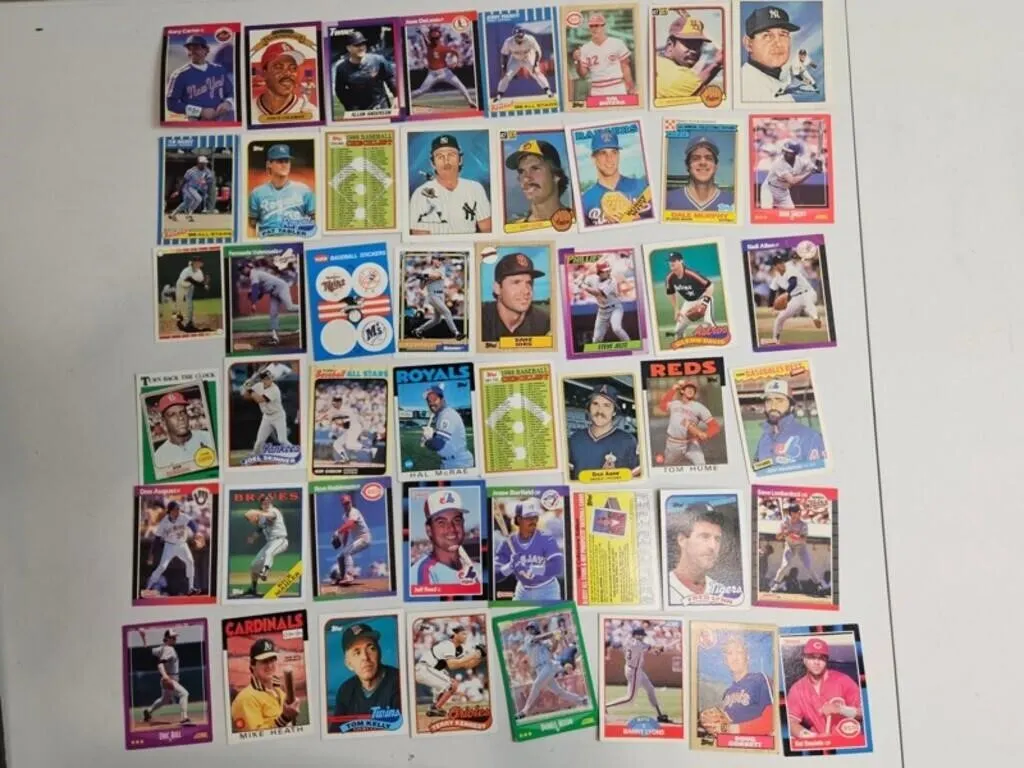 Vintage Baseball Cards Mixed Lot (48pc)