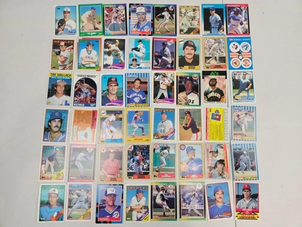Vintage Mixed Sports Cards & Stickers (Lot of 48)