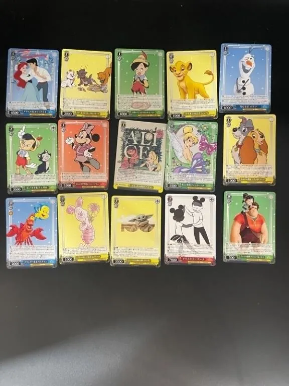 Disney Character Trading Cards - 15pc