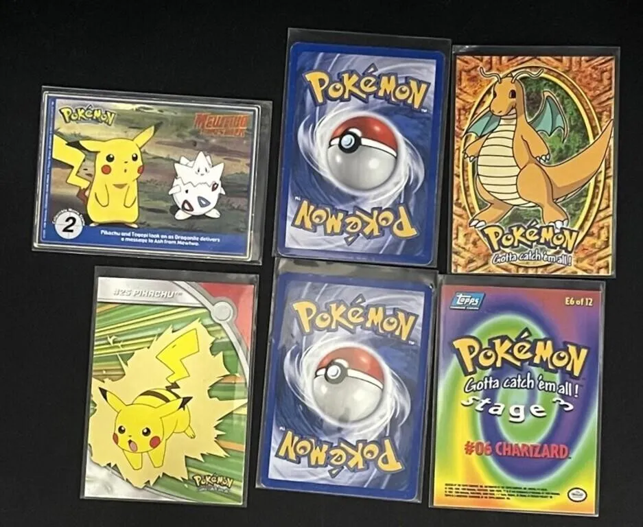 Pokemon & Topps Trading Card Group (6pc)