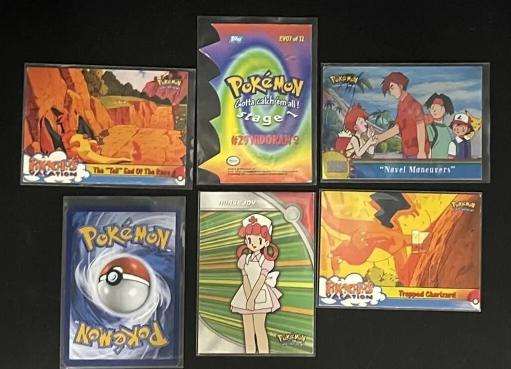 Pokemon Topps Trading Cards - 6pc