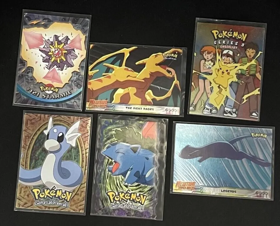 Vintage Pokemon Topps Cards (Lot of 6)