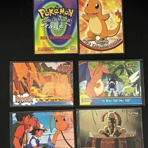 Vintage Topps Pokemon Cards - Charmander (6pc)