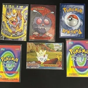 Vintage Pokemon Topps Trading Cards (Lot of 6)