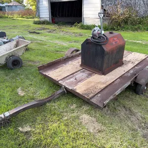 Spartan 8'x68" utility trailer w/ 50 gallon fuel service unit & hand pump