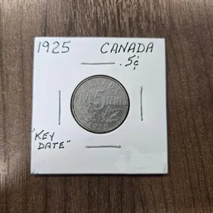 Canada 1925 5c Coin
 UNRESERVED
