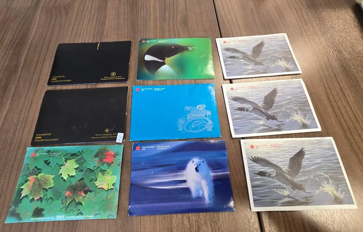 1997, 1998 O, 1998 W, 1999, 1999 Sp. Ed., 2000, 2003, 2005 & 2008 RCM Proof Like Year Sets Sealed in Cellophane
UNRESERVED