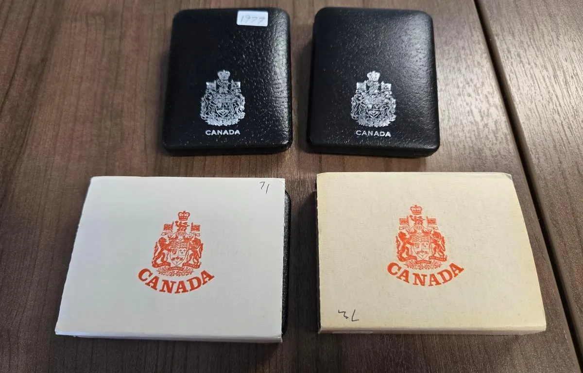 1971-1972, 1976-1977 Royal Canadian Mint Cased Silver One Dollar Coins
UNRESERVED