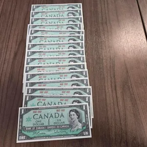 (15) 1967 Bank of Canada Uncirculated Centennial One Dollar Bank Notes (No Serial Numbers)
 UNRESERVED