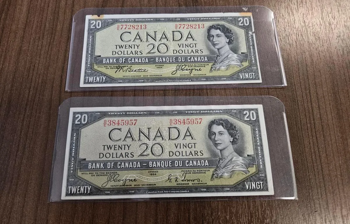 (2) 1954 Bank of Canada $20 Devils Face Banknotes (Coyne/Towers & Beattie/Coyne)
UNRESERVED