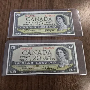 (2) 1954 Bank of Canada $20 Devils Face Banknotes (Coyne/Towers & Beattie/Coyne)
 UNRESERVED