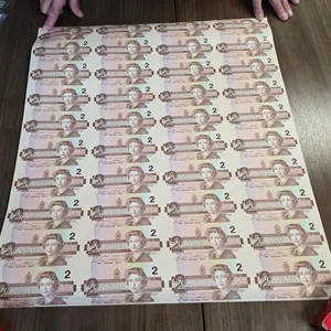 1986 RCM Uncut Sheet of (40) $2 Banknotes (Vertical)
 UNRESERVED