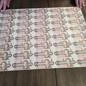 1986 RCM Uncut Sheet of (40) $2 Banknotes (Horrizontal)
 UNRESERVED