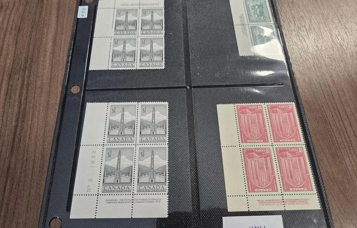 Canada Mint Postage Stamps, (7) Plate Blocks & (1) Strip of 2
UNRESERVED
