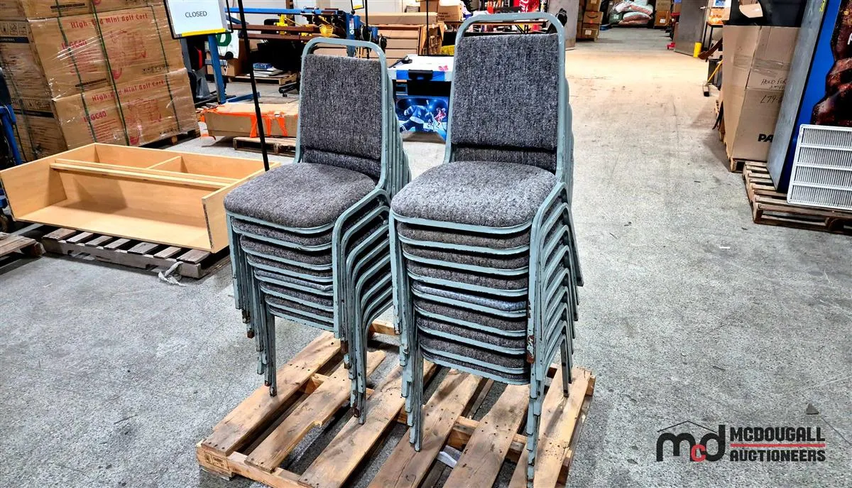 (17) Stackable Upholstered Banquet Chairs
UNRESERVED