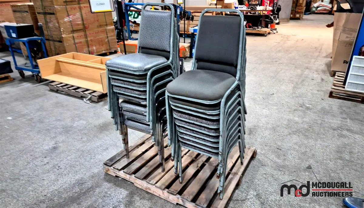 (17) Stackable Upholstered Banquet Chairs
UNRESERVED