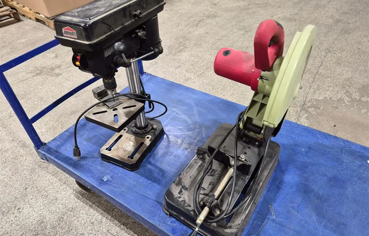 Jobmate Drill Press, IIT Cut-Off Saw & Wheels
UNRESERVED