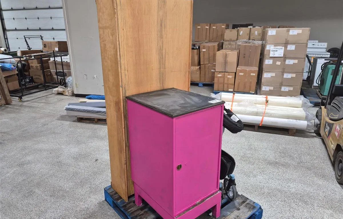 Wood Cabinet, Metal Parts Cabinet & Rollator
UNRESERVED