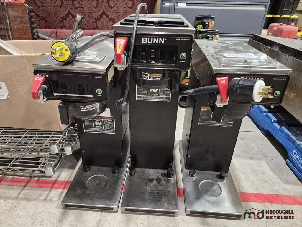(3) Bunn Coffee Brewers
UNRESERVED