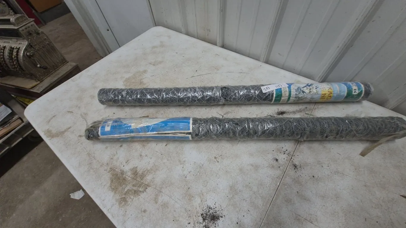 Two Rolls of Chicken Wire Fencing, 36” × 25 Ft