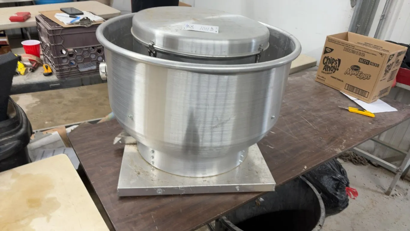 Fantech 13 1/2” Direct Drive Centrifugal Roof Ventilator, Model 5DDU13DB, 115/230V, 1/2 HP, 1650 RP