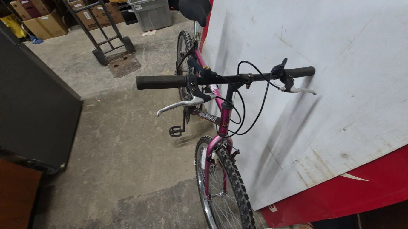 Raleigh "Matterhorn" Mountain Bike, Made in Canada, Black and Pink Frame, 26” Wheels
