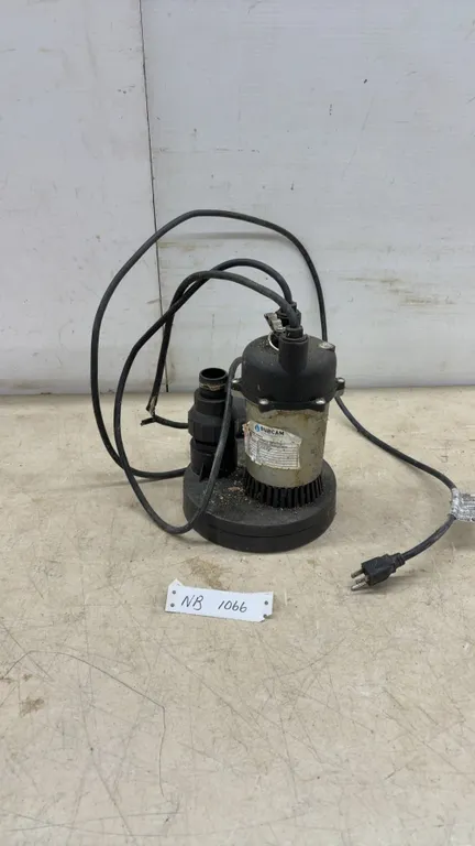 Burcam Model 300500Z 1/3 Horsepower 115 Volt Submersible Utility Pump with Float Switch