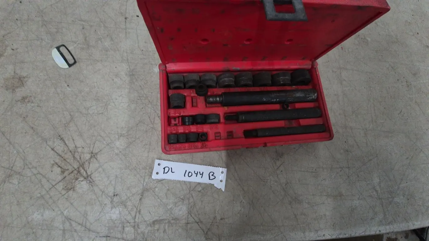 Snap-on Bushing Driver Set in Red Case with Drivers and Assorted Bushings