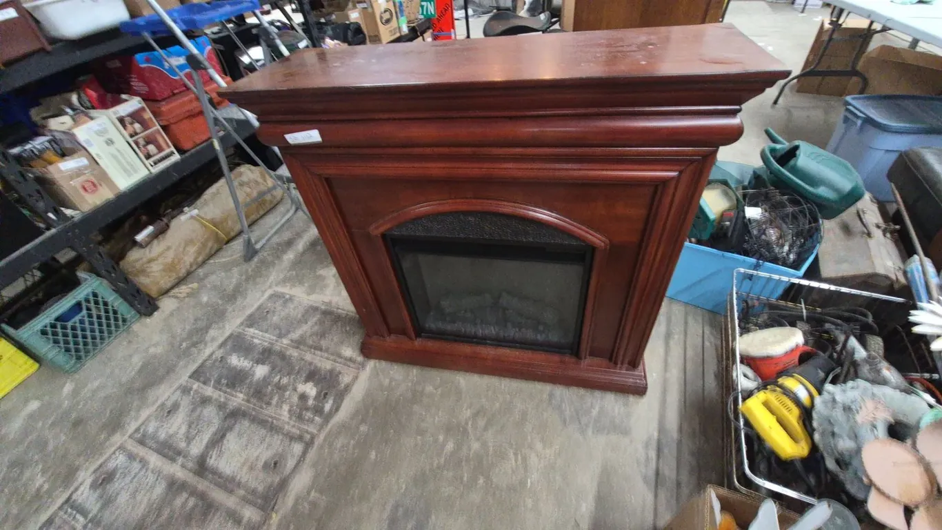 Twin Star International 23EF022GRA Electric Fireplace/Foyer, 120V, 11.7 Amps, 60 Hz. 40”×42”×13”