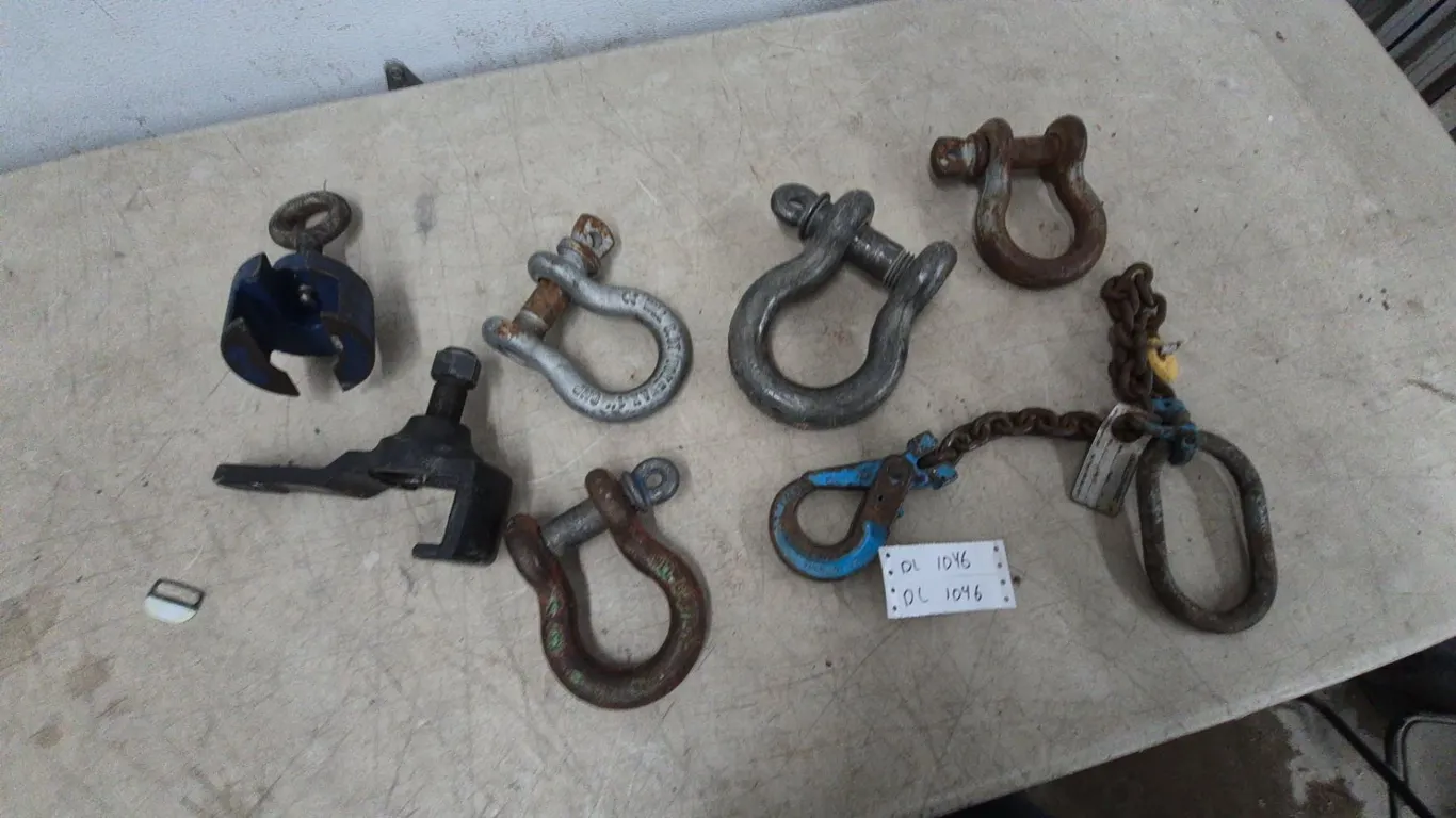 Assorted Shackles and Clamps: clevis